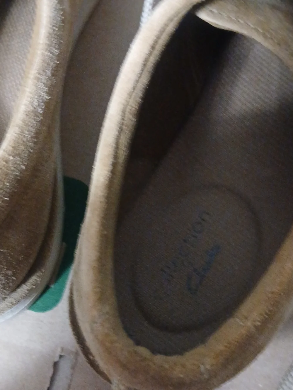 Clarks Beige Suede Derby Shoes